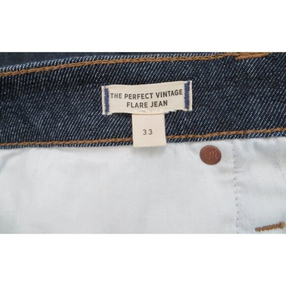 NEW! Madewell The Perfect Vintage Flare Jean Wrenford Wash Blue SZ 33 - Picture 12 of 13
